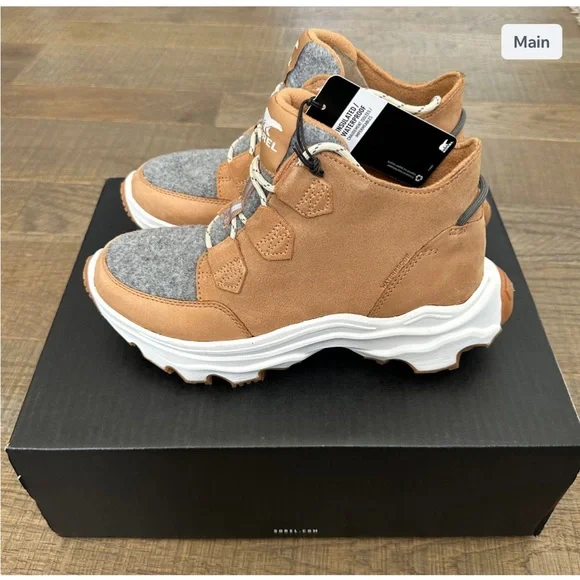 Sorel Kinetic Breakthru Caribou Shoes - Picture 1 of 5